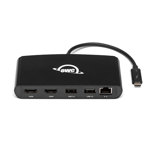 OWC Thunderbolt 3 mini Dock (썬더볼트 3 포트용 미니 독(도킹스테이션), dual HDMI, USB3, Gigabit)
