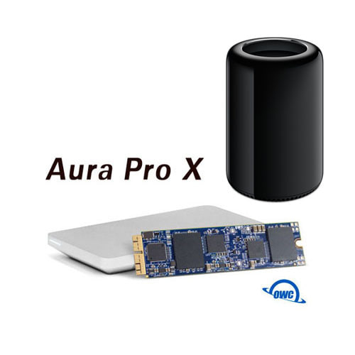 OWC Aura Pro X2 480GB / 1TB / 2TB SSD + Envoy Pro (2013 맥프로용 SSD, NVMe PCIe 타입)
