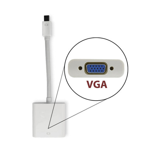 OWC Mini DisplayPort to VGA 변환 어댑터 (맥 썬더볼트 포트용)